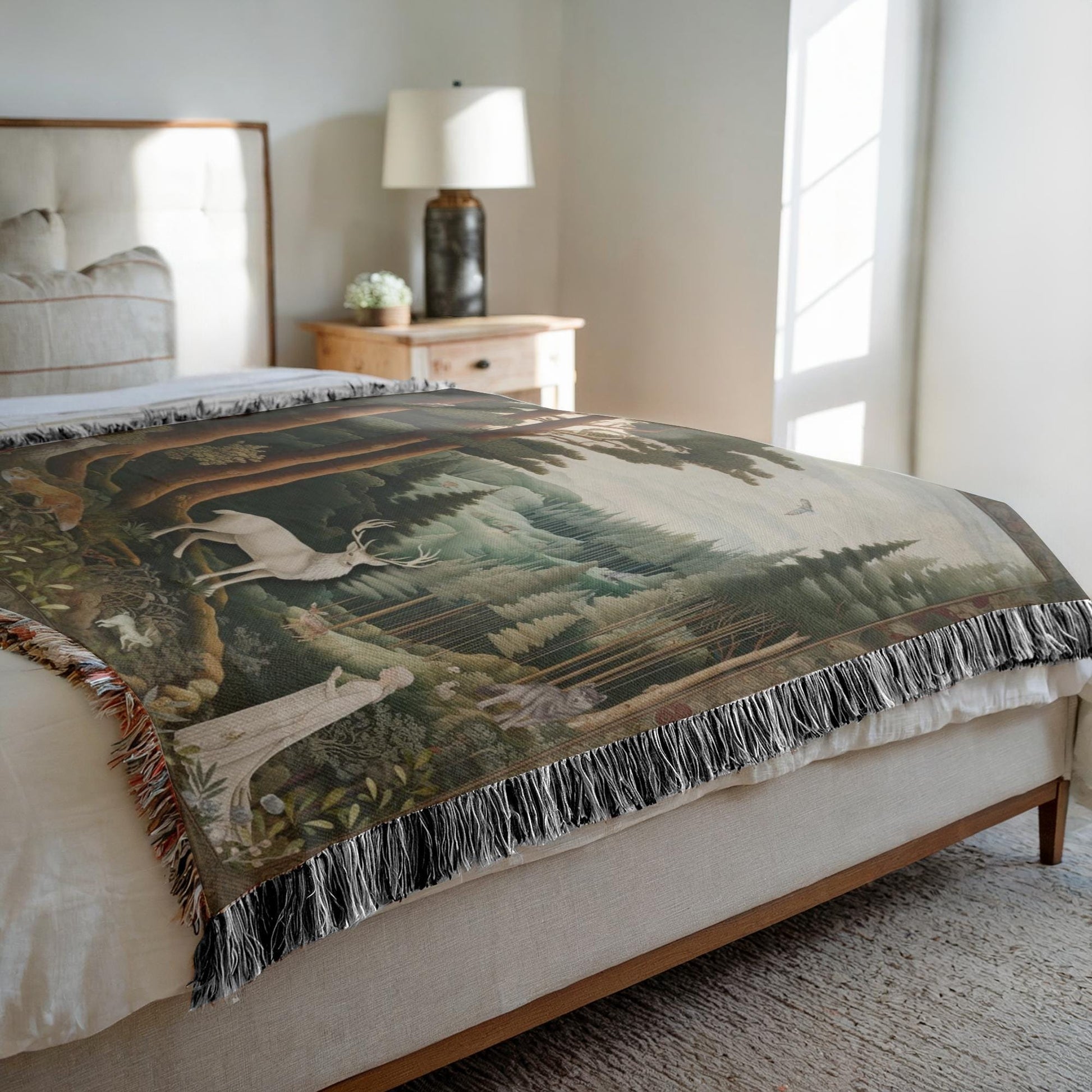 Throne Of Glass Tapestry, Celaena Sardothian Wall Tapestry, Woven Blanket, Stag, Elena, Reading Blanket, Bookish Gift, Gift For Reader BKVLR28