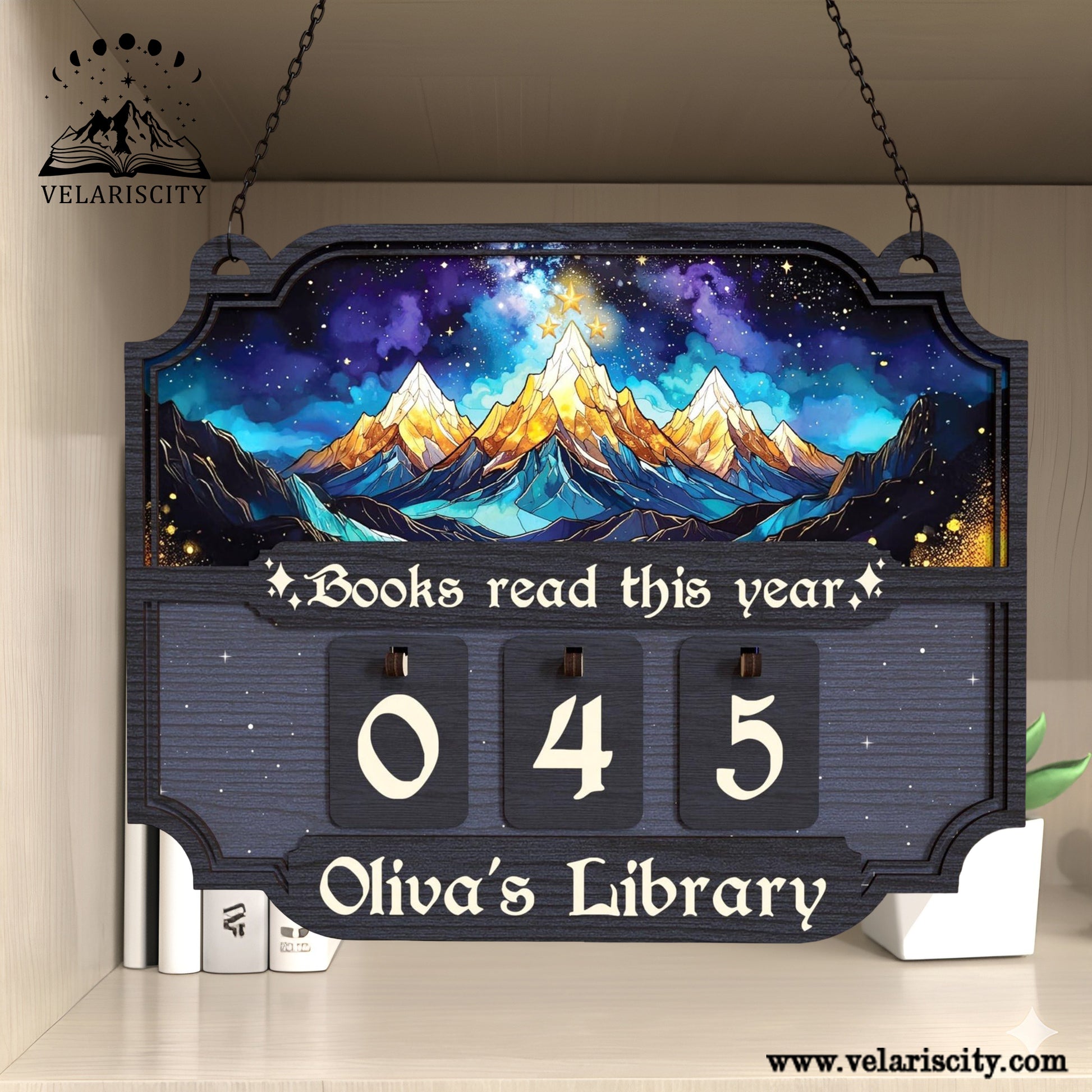 Personalized Books Read Tracker Wooden, Night Court Books Tracker, Books Read This Year, Gift for Readers, Book Lovers Gift, Home Decor BTVLR02