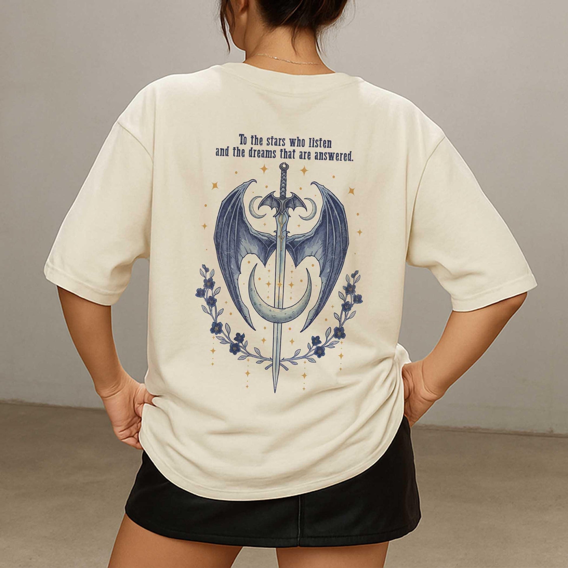 Night Court Velaris T-Shirt, ACOTAR Bookish Shirt, To The Stars Who Listen Tee, Sarah J Maas Fantasy Fan Gift