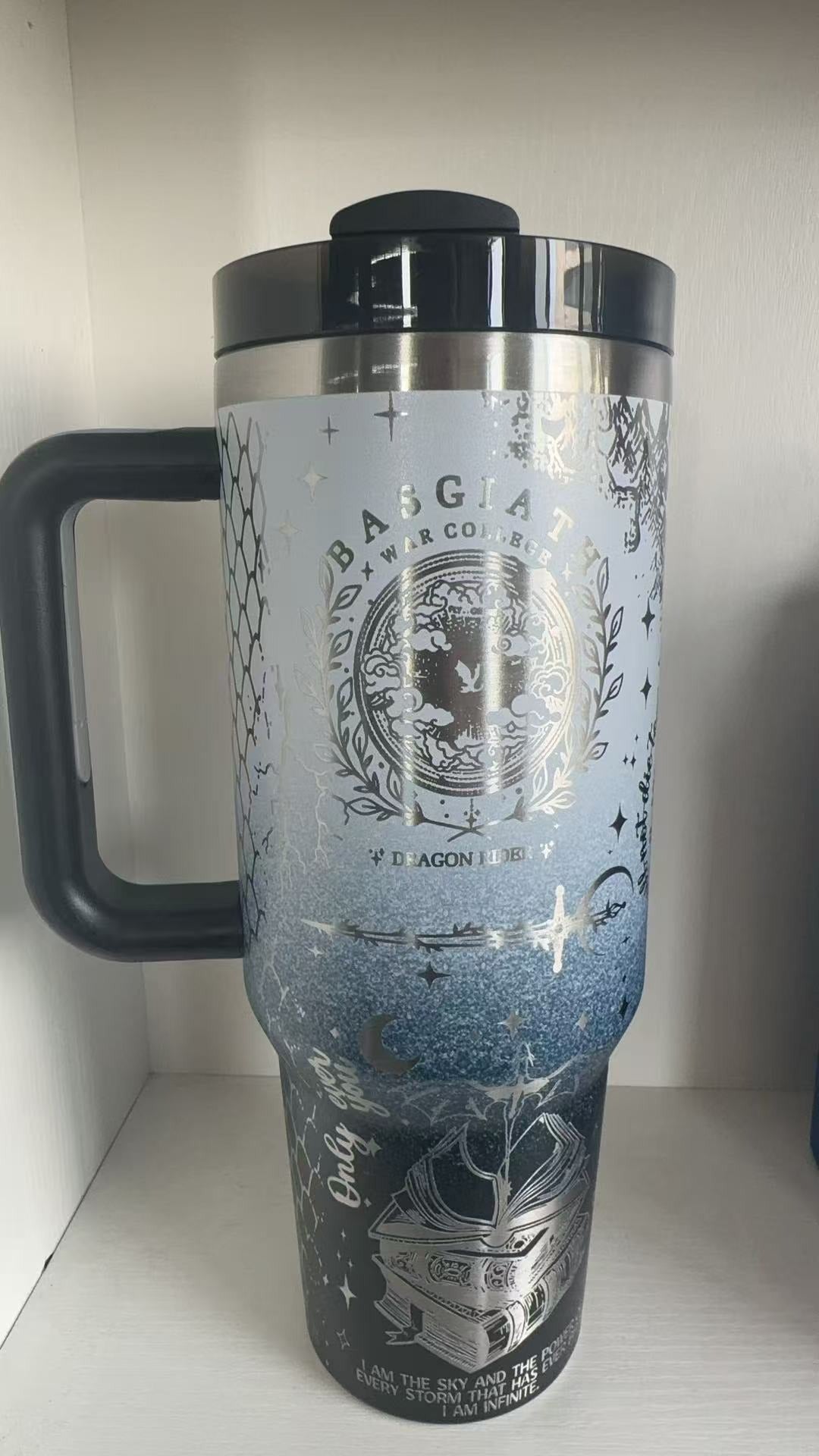 Onyx Storm Book Tumbler 30oz/40oz, New Style Color Tumbler, The Empyrean Tumbler. VLR42