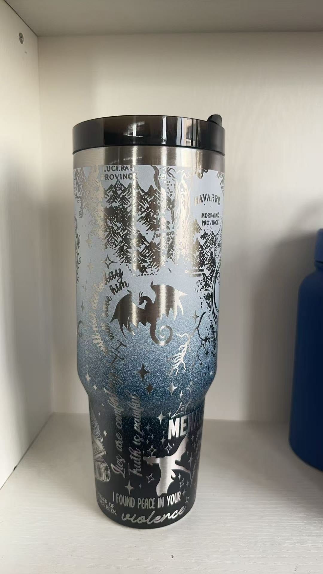 Onyx Storm Book Tumbler 30oz/40oz, New Style Color Tumbler, The Empyrean Tumbler. VLR42