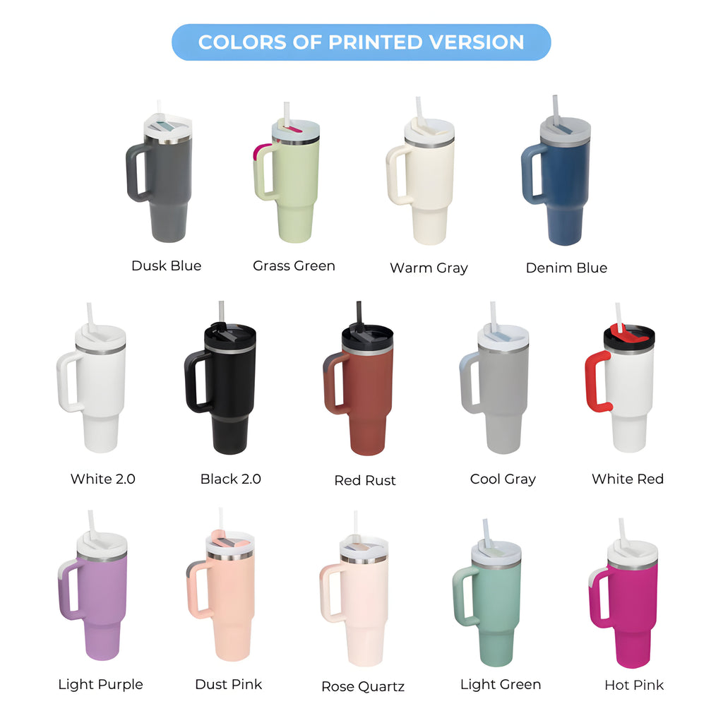 Lid Tumbler with Handle, Lid Tumbler 30oz/40oz Full Color