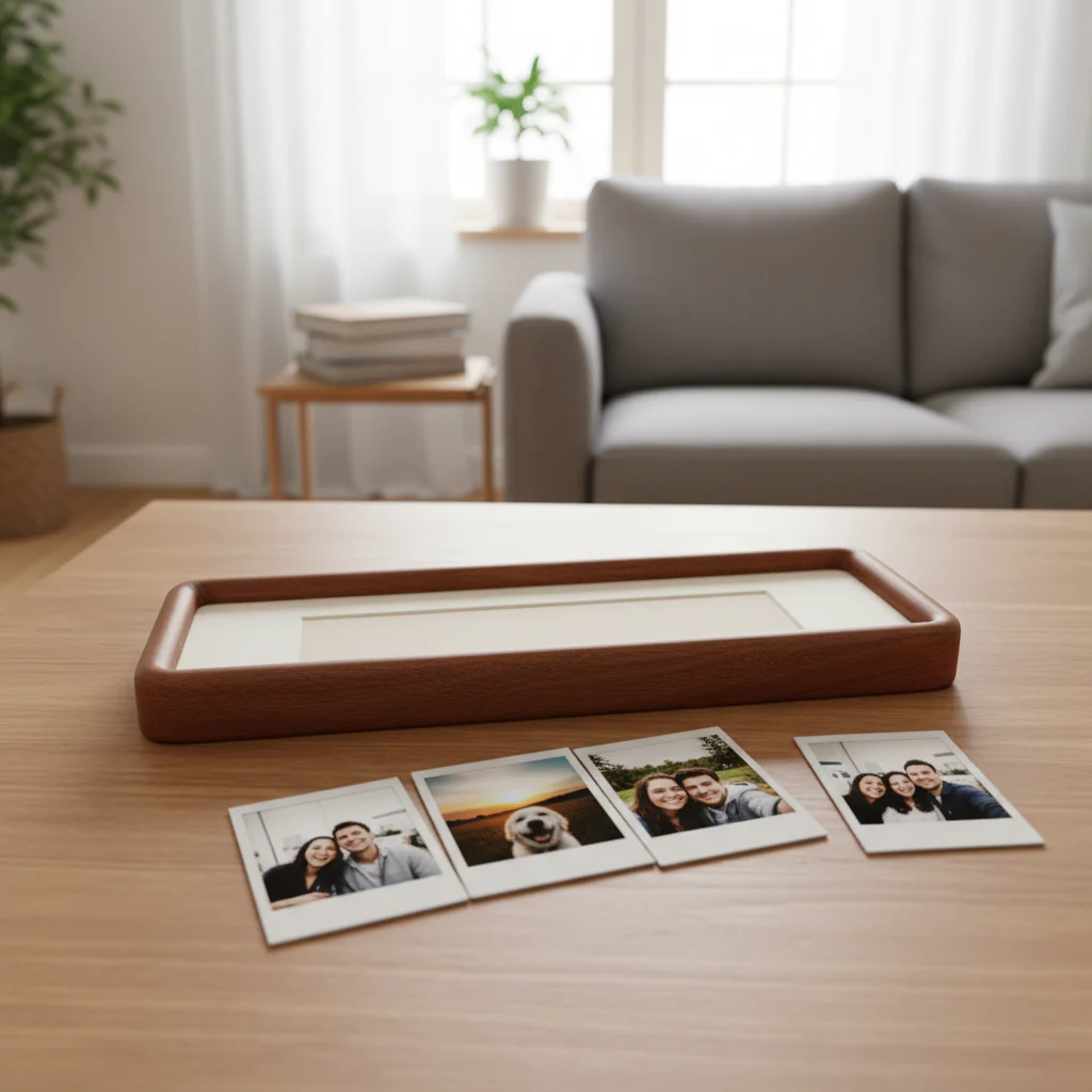 Dragon Rider Photobooth Frame, Elongated Solid Wood Photo Strip Frame, Vertical Wooden Picture Frame for Fourth Wing Fans, Fantasy Bookish Decor, Handheld Gift Keepsake