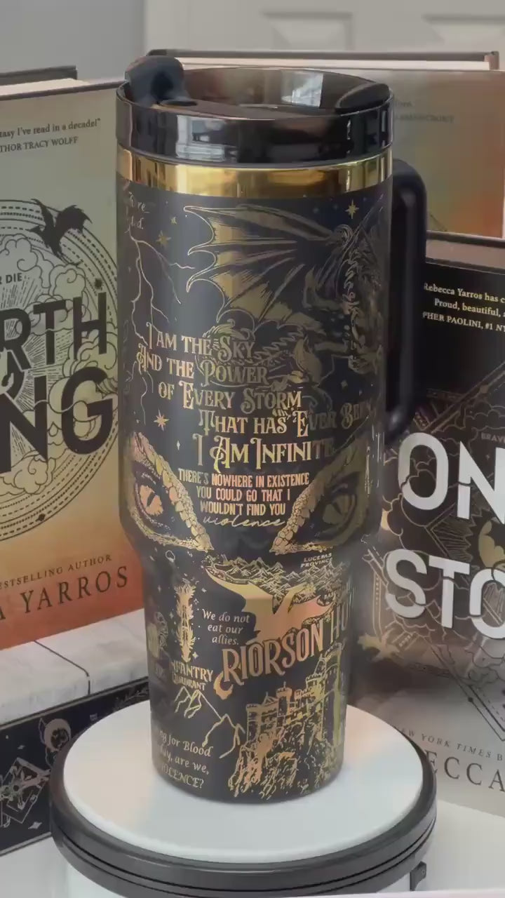 Basgiath War College Tumbler 30oz/40oz, The Empyrean Tumbler, Fourth Wing Tumbler. VLR54