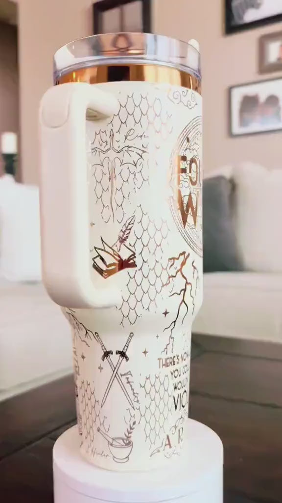 Fourth Wing Tumbler 30oz/40oz, The Empyrean Tumbler, Basgiath War College Tumbler. VLR53