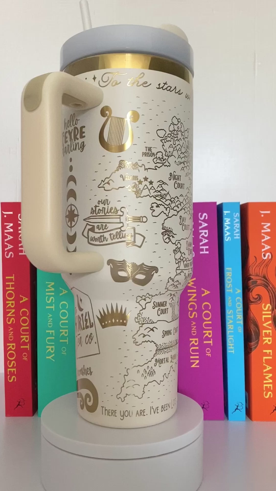 Velaris City Court of Dream Tumbler 30oz/40oz, Death And Night Tumbler, Acotar Bookish Gift. VLR29