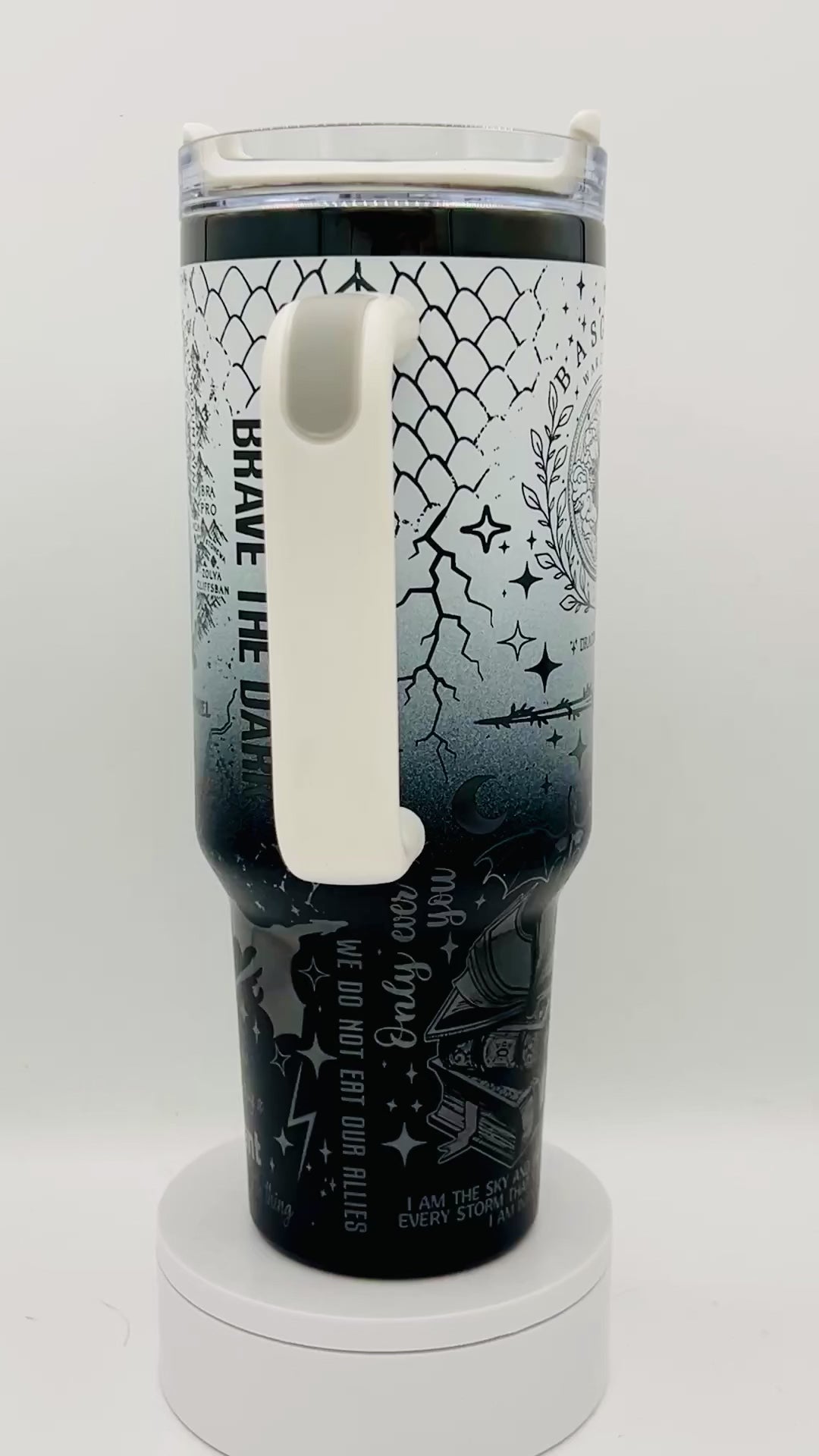 Onyx Storm Book Tumbler 30oz/40oz, New Style Color Tumbler, The Empyrean Tumbler. VLR42