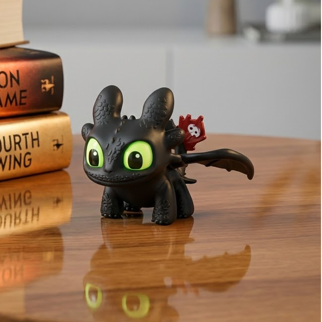 The Enchanted Night Dragon Companion A Mini Glowing Keychain for Dragon Lovers