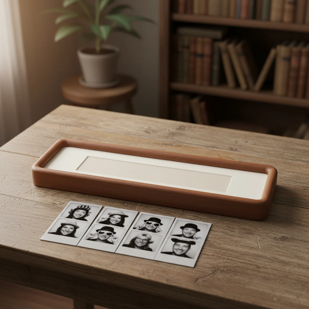 Dragon Rider Photobooth Frame, Elongated Solid Wood Photo Strip Frame, Vertical Wooden Picture Frame for Fourth Wing Fans, Fantasy Bookish Decor, Handheld Gift Keepsake