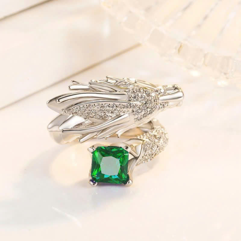 Fantasy Dragon Jewelry, Five Elements Dragon Ring, Gothic Statement Ring, Unique Jewelry Gift