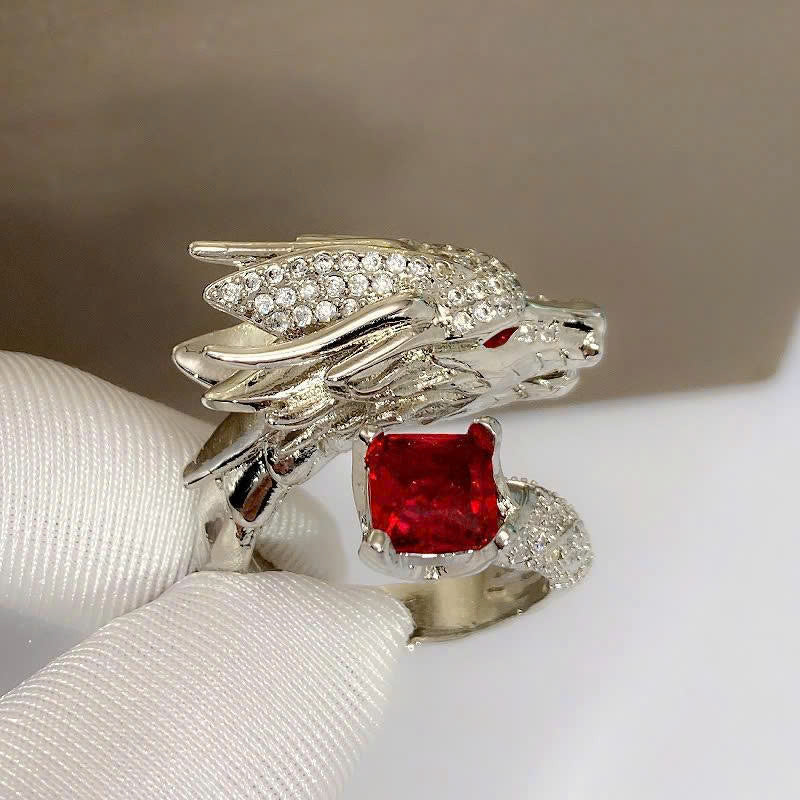 Fantasy Dragon Jewelry, Five Elements Dragon Ring, Gothic Statement Ring, Unique Jewelry Gift