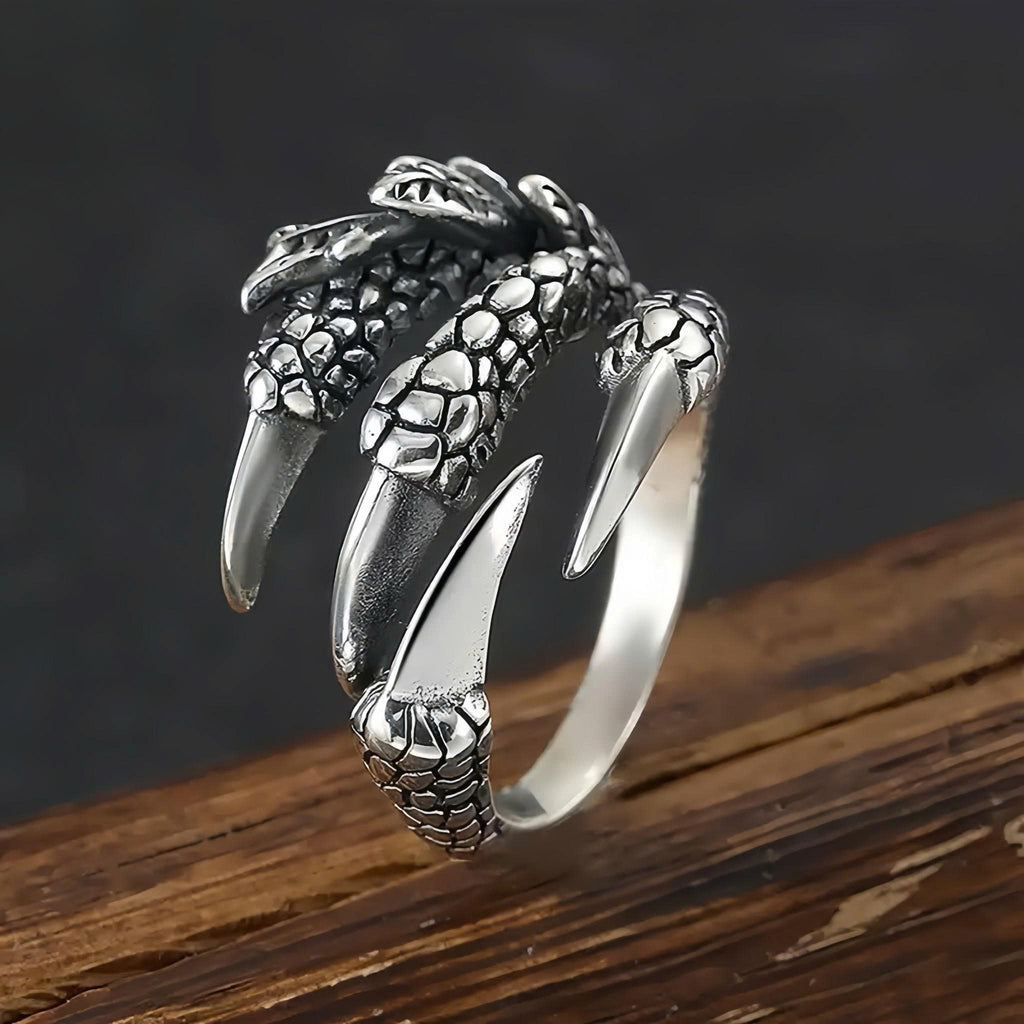Fierce Protector Claw Ring – Adjustable Size, Symbol of Strength and Passion, Unisex Fantasy-Inspired Jewelr